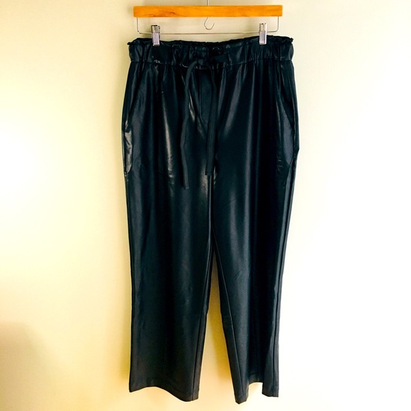 Joseph Ribkoff Faux Leather Culottes - Picture 4 of 9
